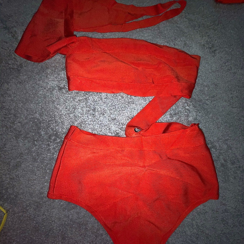 Bandage swimsuit one piece